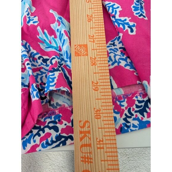 Lilly Pulitzer Dusk Romper Womens Size Small Pink Samba Coral Sleeveless Preppy - Picture 11 of 12